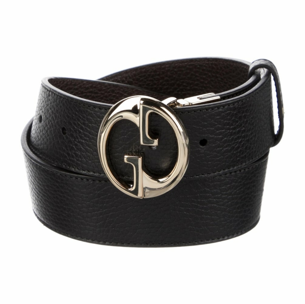 GUCCI INTERLOCKING G REVERSIBLE LEATHER BELT